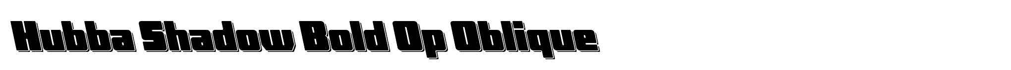 Hubba Shadow Bold Op Oblique image